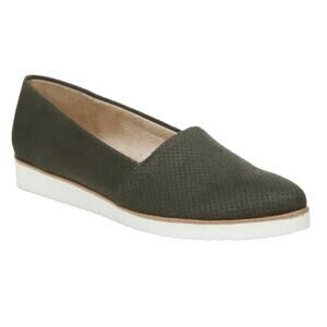 LifeStride Women's Bloom 2 Slip On Wedge Heel Loafers Olive Green Size 11 W